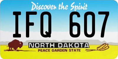 ND license plate IFQ607