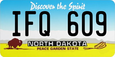 ND license plate IFQ609