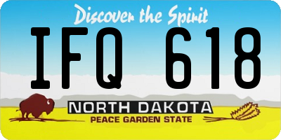 ND license plate IFQ618