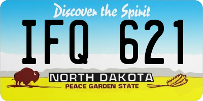 ND license plate IFQ621