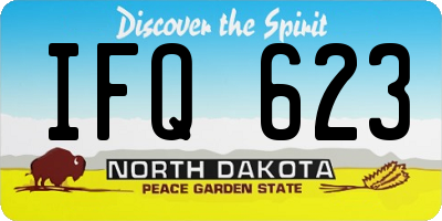 ND license plate IFQ623