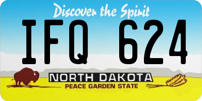 ND license plate IFQ624