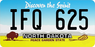 ND license plate IFQ625