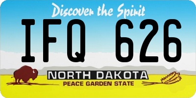 ND license plate IFQ626