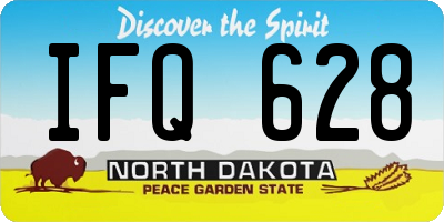 ND license plate IFQ628