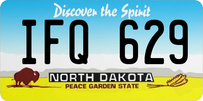ND license plate IFQ629