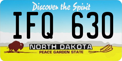 ND license plate IFQ630