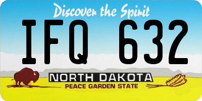 ND license plate IFQ632