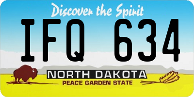 ND license plate IFQ634