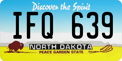 ND license plate IFQ639