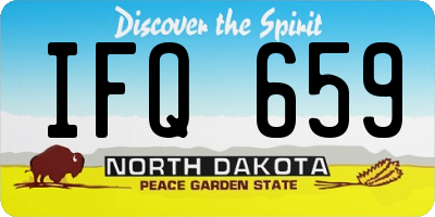 ND license plate IFQ659