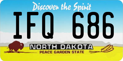 ND license plate IFQ686