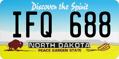 ND license plate IFQ688