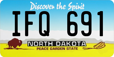ND license plate IFQ691
