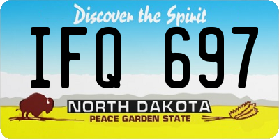 ND license plate IFQ697