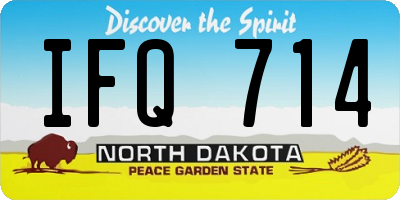 ND license plate IFQ714