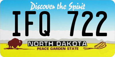 ND license plate IFQ722