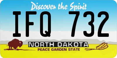 ND license plate IFQ732