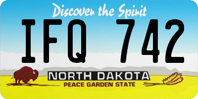 ND license plate IFQ742