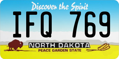 ND license plate IFQ769