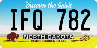 ND license plate IFQ782