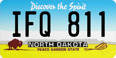 ND license plate IFQ811