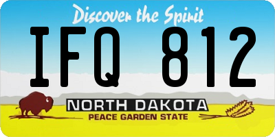 ND license plate IFQ812