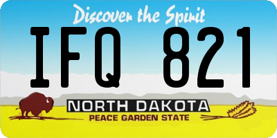ND license plate IFQ821