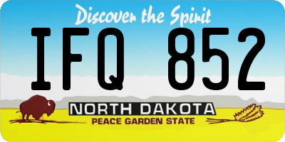 ND license plate IFQ852