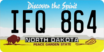 ND license plate IFQ864