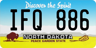 ND license plate IFQ886