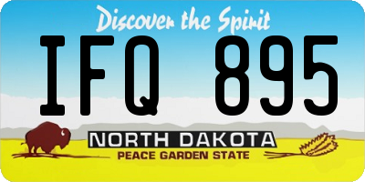 ND license plate IFQ895