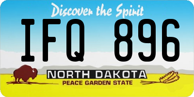 ND license plate IFQ896