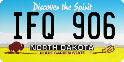 ND license plate IFQ906