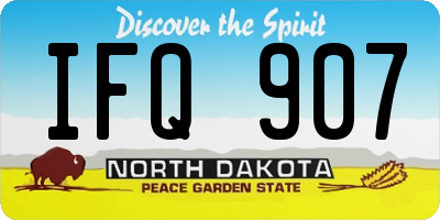 ND license plate IFQ907