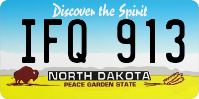 ND license plate IFQ913