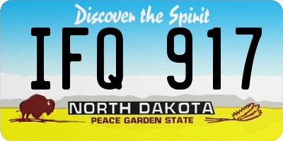 ND license plate IFQ917