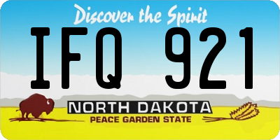 ND license plate IFQ921
