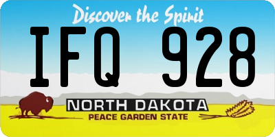 ND license plate IFQ928