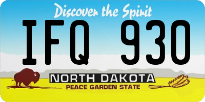ND license plate IFQ930