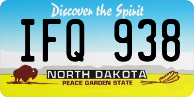 ND license plate IFQ938