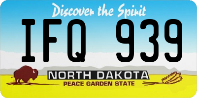 ND license plate IFQ939
