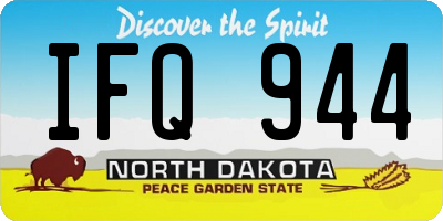 ND license plate IFQ944