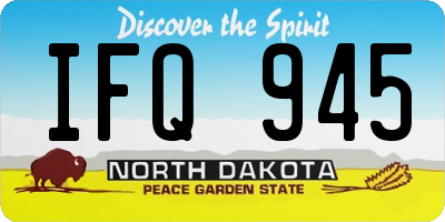 ND license plate IFQ945