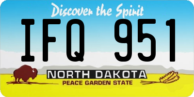 ND license plate IFQ951