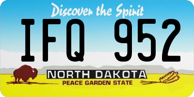 ND license plate IFQ952