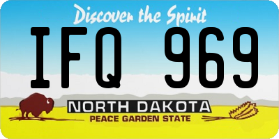 ND license plate IFQ969