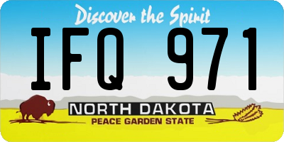 ND license plate IFQ971
