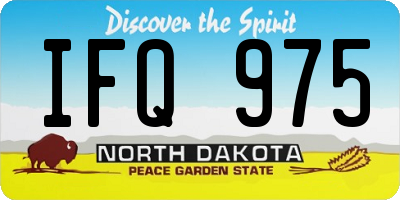 ND license plate IFQ975