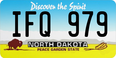 ND license plate IFQ979